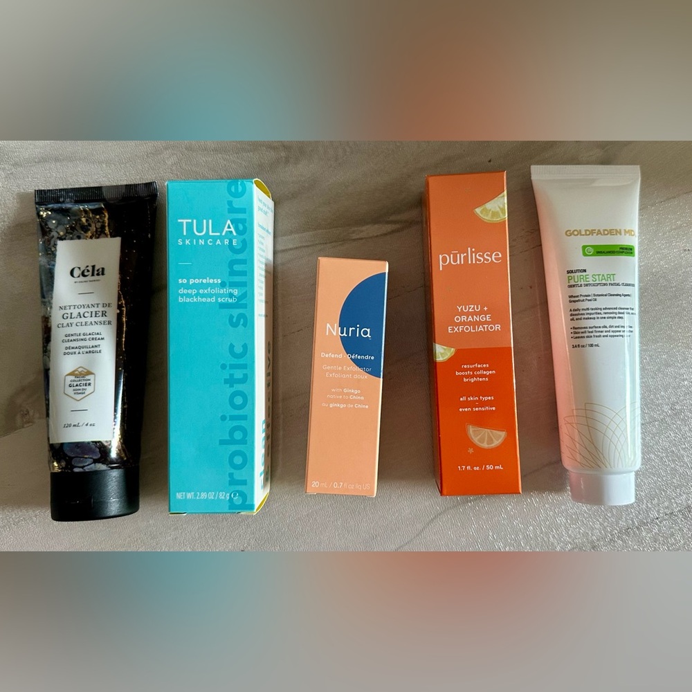Skincare cleanser & exfoliator bundle NIB